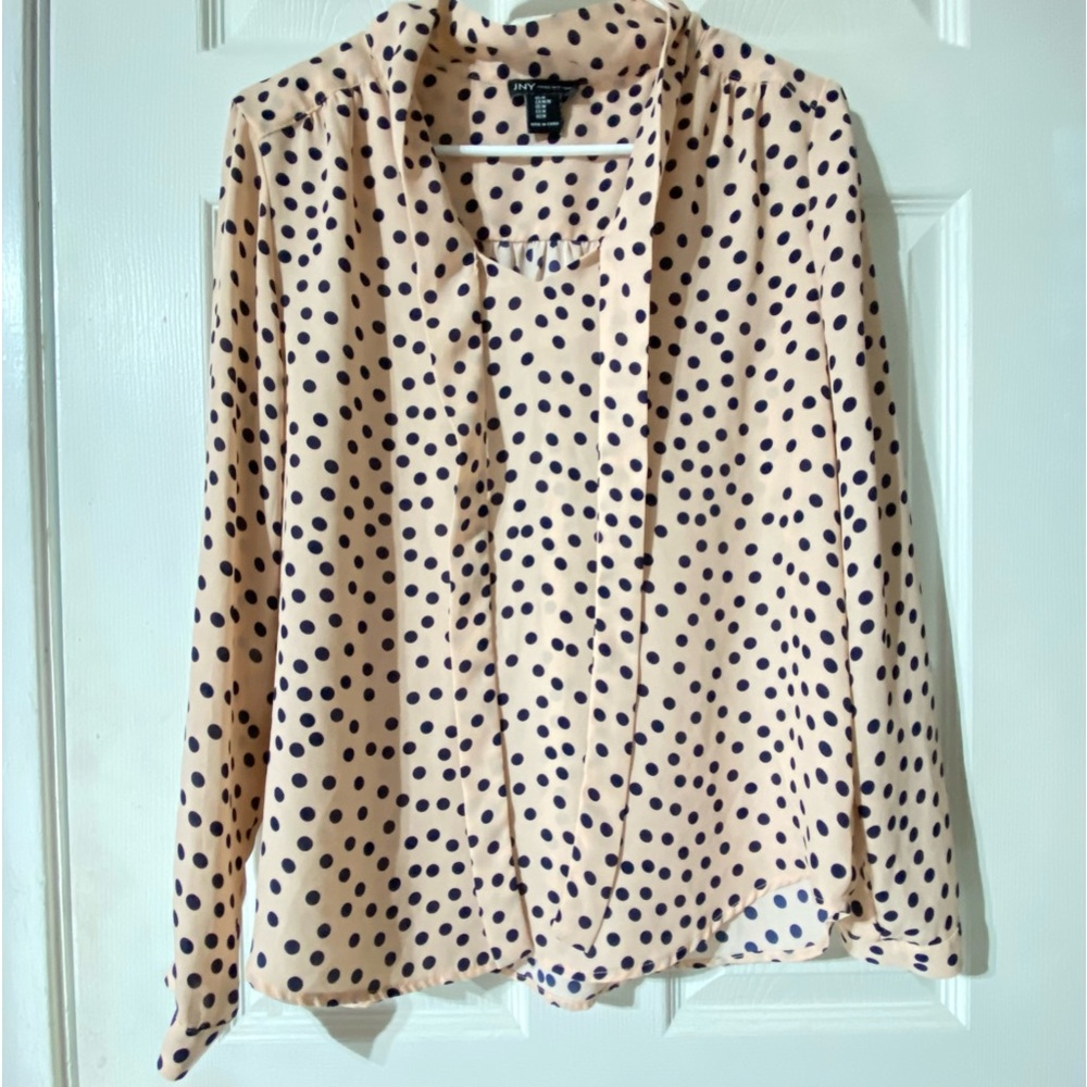 Jones New York Women’s polka dot blouse size Medium NWOT